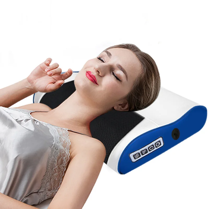 Infrared Heating multi-function neck massage pillow electric cervical massager household kneading body back massage cushion
