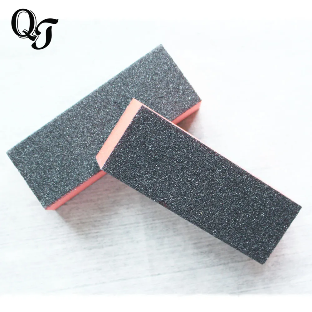 

New Orange&Black Nail Manicure Designs Sanding Sandpaper Buffer Nail Art Files Polish Care Tools F01