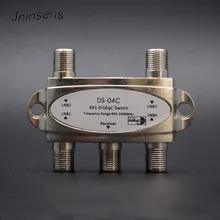 Jninsens Original Zinc 4*1 DiSEqC 2.0 Switch Satellite TV Digital Satellite Receiver FTA Satellite Receiver Diseqc 4×1 Satellite