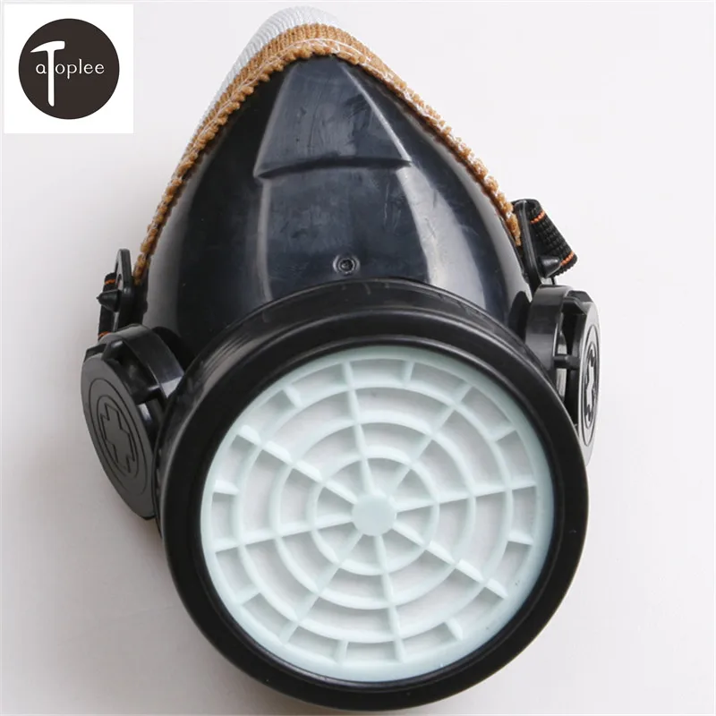 1PCS Single Cartridge Gas Mask PVC Safety Filter Cotton Mask Chemical