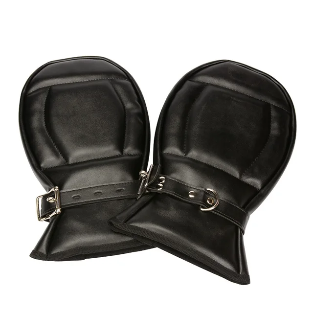 Dog Palm Handcuff Couple Toys Gloves Restraint Bondage Lockable Mittens