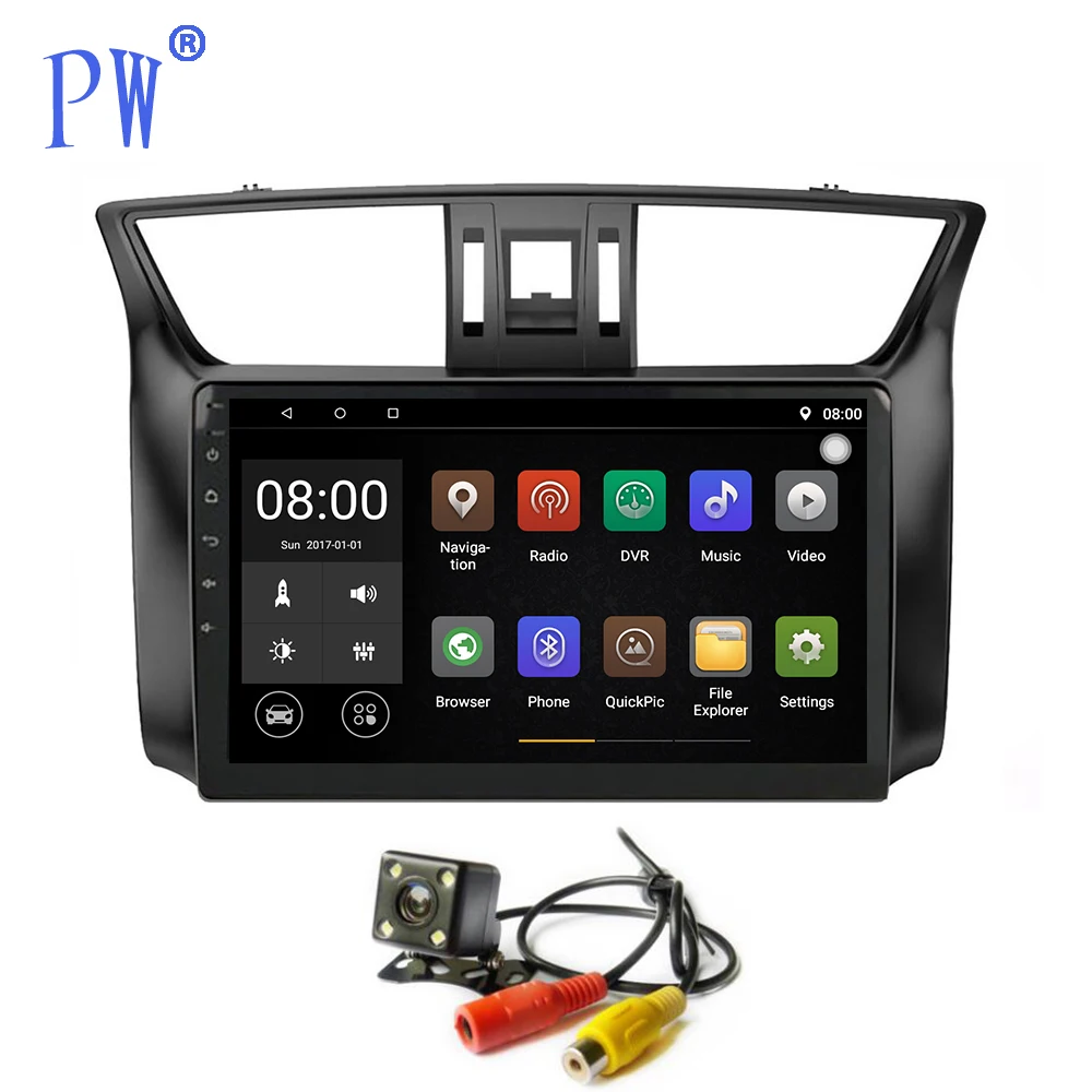 10 2 дюймов Android 7 1/8 0 Автомобильный GPS мультимедийный плеер Navi для NISSAN Sylphy Sentra 2012 2015
