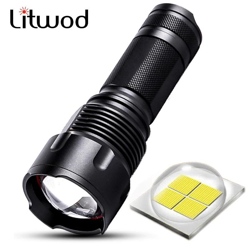 Details about  / for Hiking Flashlight Torch Lamp High//Low//Strobe Mini Rechargeable Super