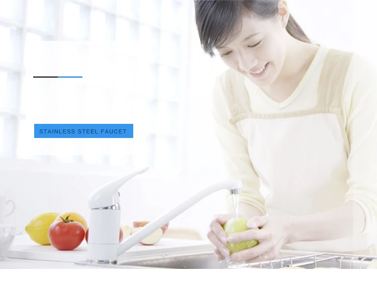 SHAI твердый кухонный смеситель для холодной и горячей гибкой кухонной кран с одним рычагом, водопроводный смеситель для кухни