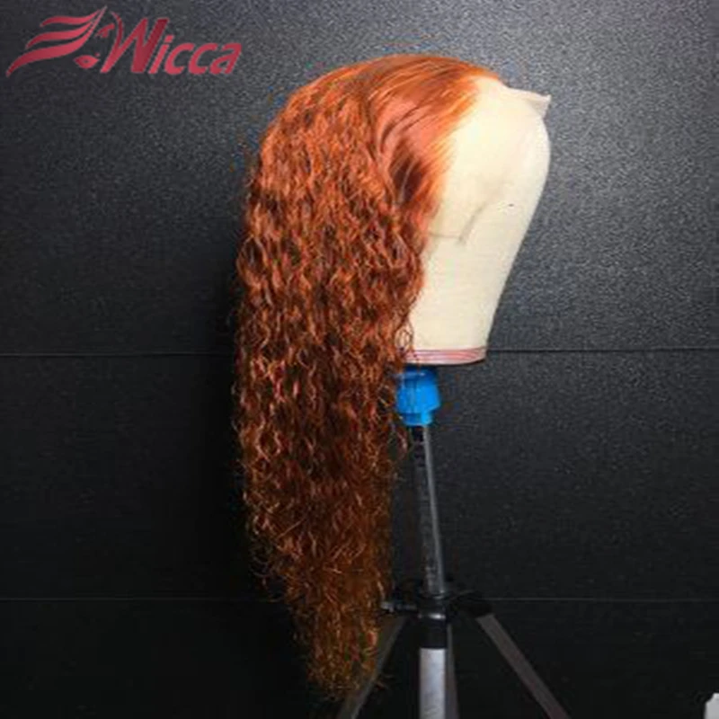 

Wicca Kinky Curly 13X6 Lace Front Human Hair Wigs with Baby Hair Glueless Wigs Remy Hair Pre-Plucked Hairline
