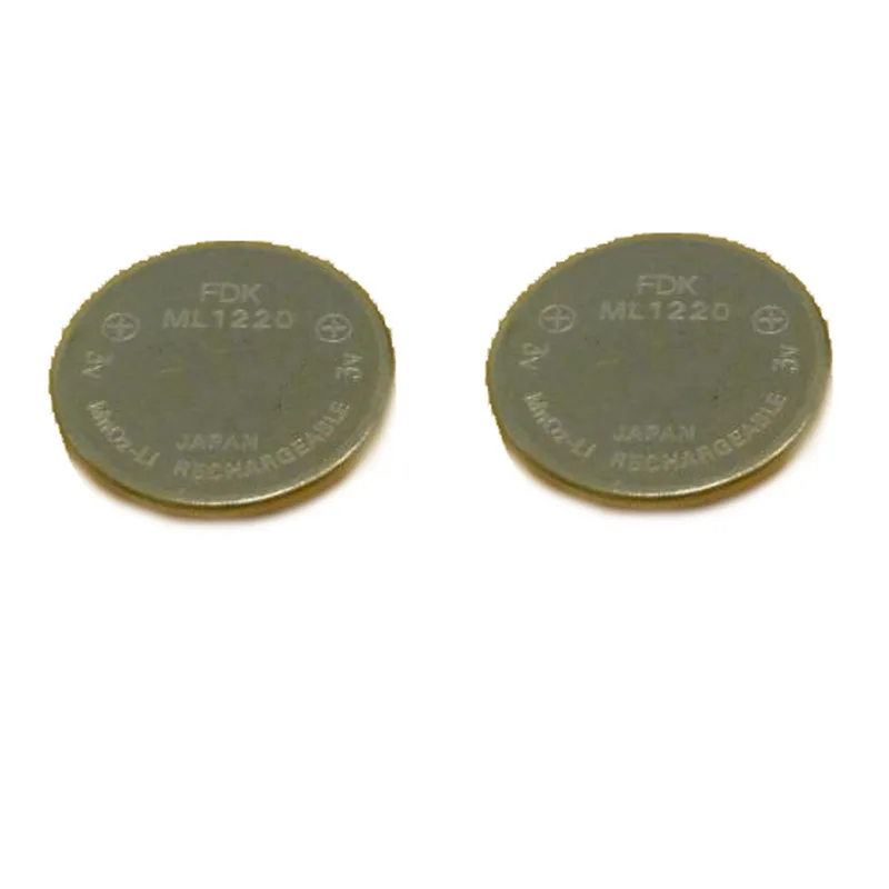 

Lot 2pcs Original Brand New Fresh ML1220 1220 3V 18mAh One Single Lithium Rechargeable Coin Cell Battery for FUJI FDK