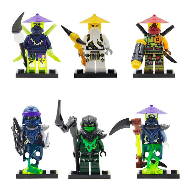Blocos figura de ação compatível legoinglys Modelo Número : Ninjago
