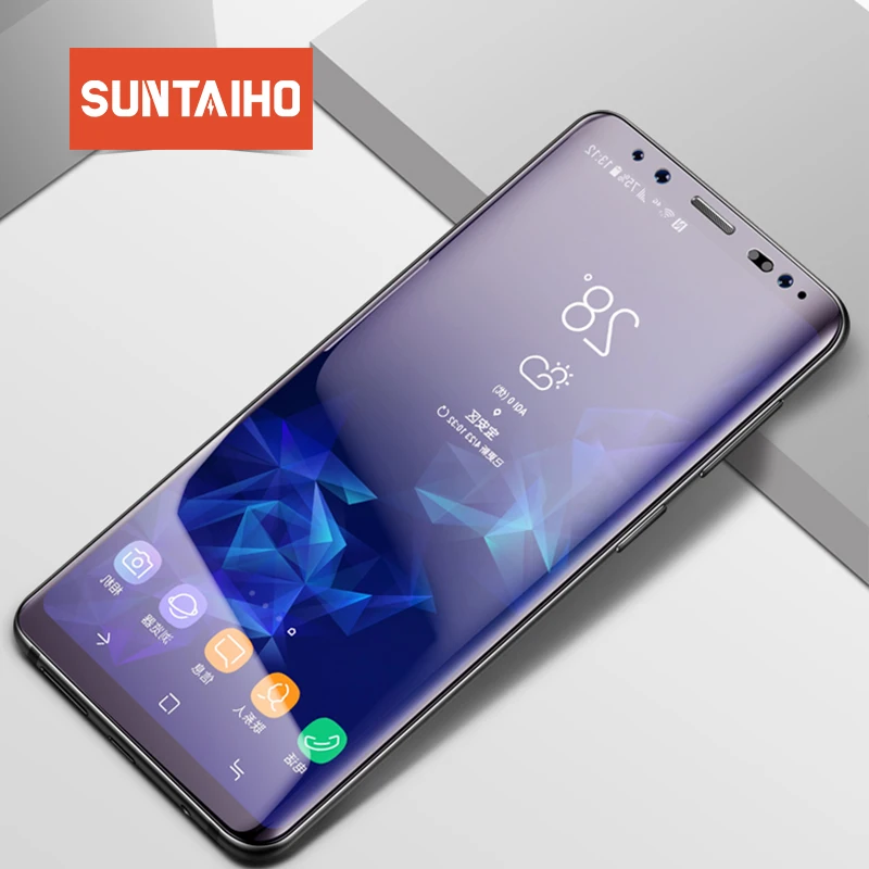 Suntaiho 3D закаленное стекло для samsung Galaxy S8 S9 Plus, анти-синий светильник, стеклянная пленка для Galaxy Note 8, s6, s7edge, защита экрана