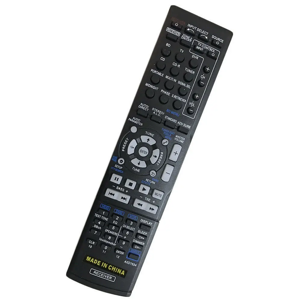 

New Replacement Remote Control FOR Pioneer AXD7495 VSX-528-K VSX-828-K VSX-1017TXV-K AV Receiver Audio System
