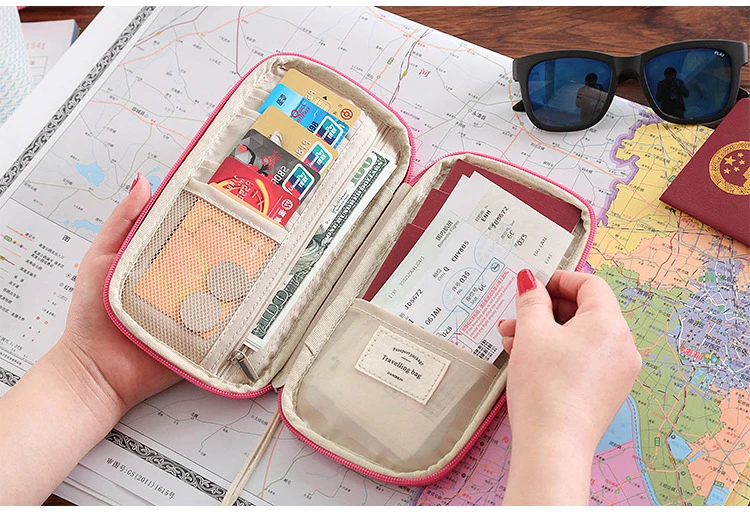 Женская сумочка, кошелек, барсетка, многофункциональная дорожная Сумка для документов, мульти-карта, держатель для карт, зажим для билета, кошелек для банковских карт