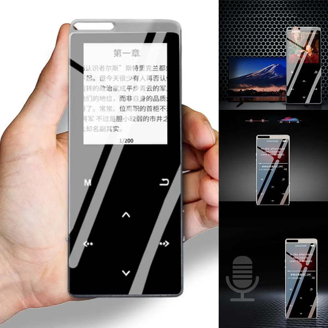

Walkman MP3 Player With bluetooth 4.2 and 1.8 Screen Touch Screen hifi fm Radio Mini Sport MP 3 Music player portable walkman