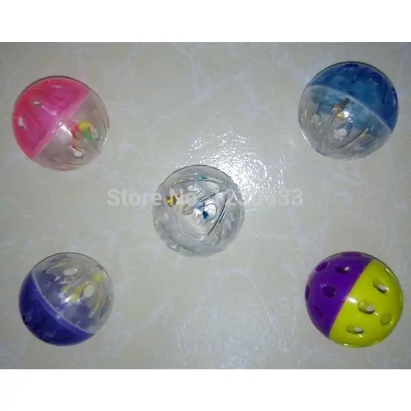 

Westrice 4.5Cm Pet Cats And Pet Dogs Love Toys Romantic Bell Plastic Material Multiple Colors Balls Pet Toys