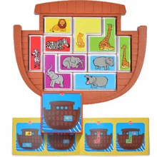 Noah's Ark animals Great Save детская форма мышление головоломка дети веселые игрушки Детская развивающая игрушка