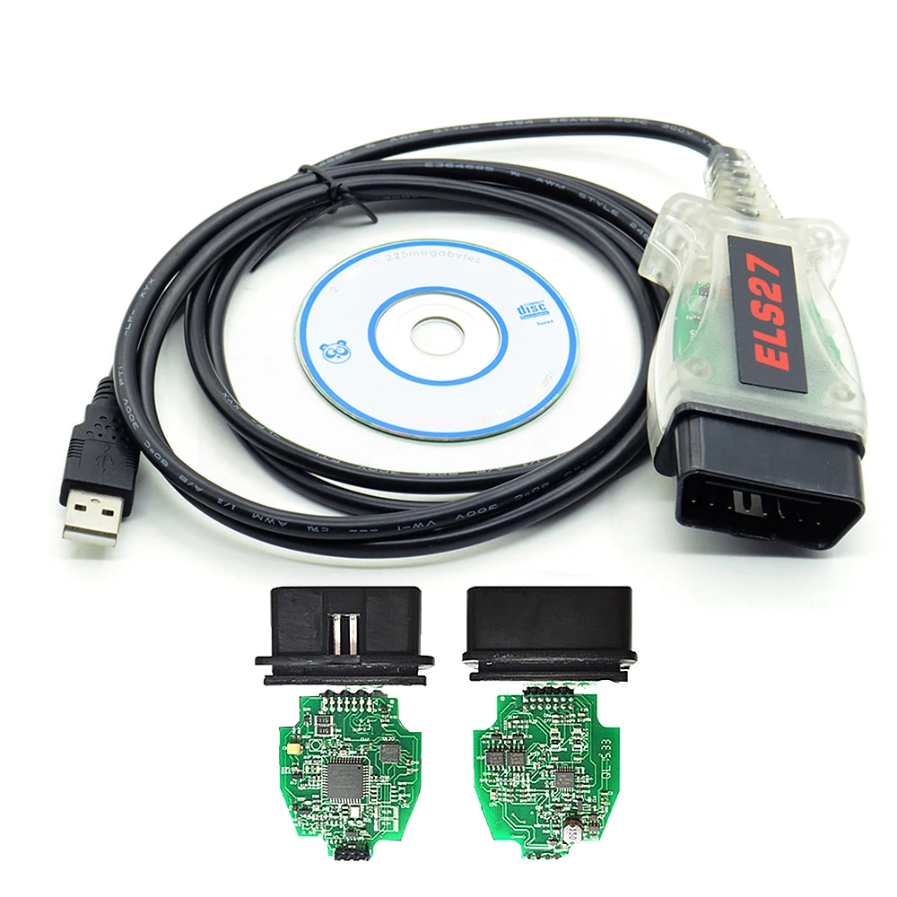 Диагностический сканер Green PCB PIC24HJ128GP + FTDI ELS27 FORScan OBD2 для F ord/Mazda и Lincoln/Mercury Work ELM327