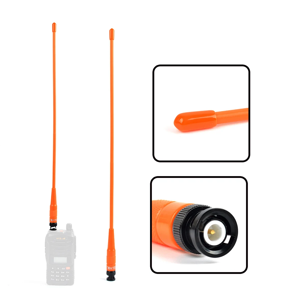 2 шт. TWAYRDIO NA 771N BNC рация антенна двухдиапазонный VHF/UHF 144/430 мГц ручной двусторонней