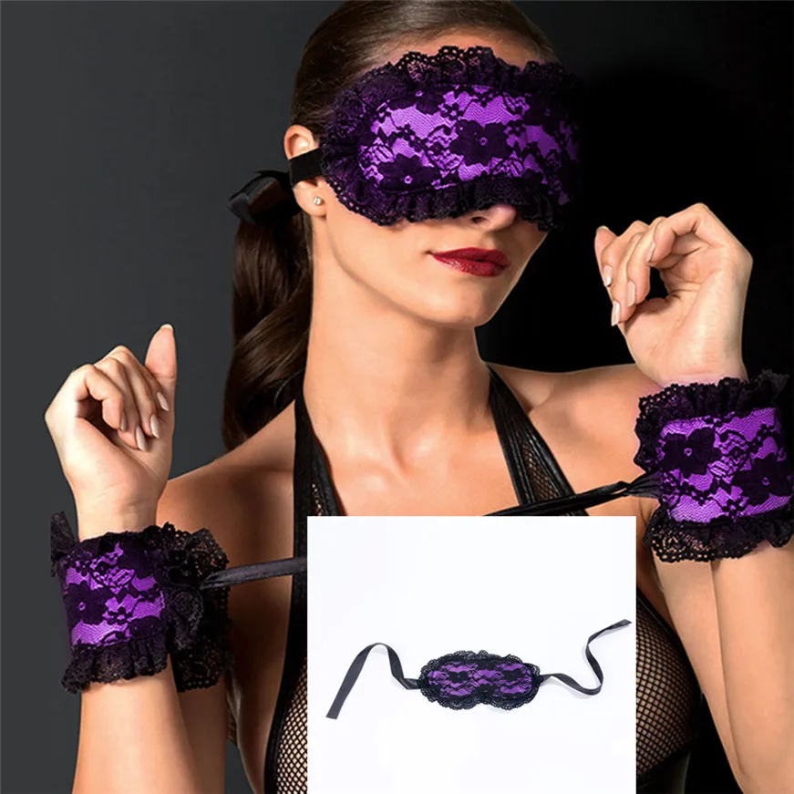 Women's Lace UPS Handcuffs Suits eye mask | Красота и здоровье