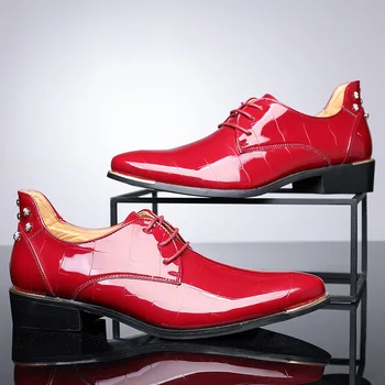 

New Fashion Oxford Business Men Shoes Casual Leather Male Formal Shoes High Quality Soft Casual Breathable Men's Wedding Shoes