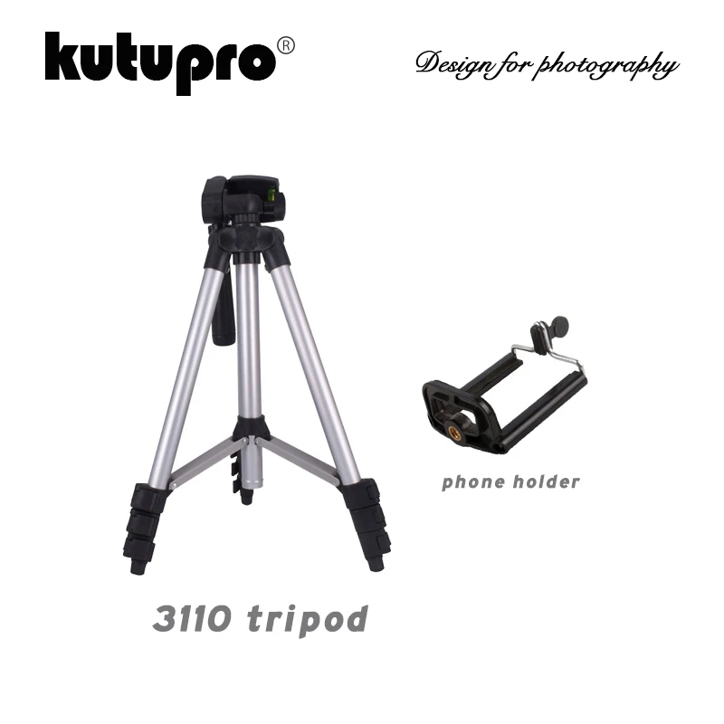 

3110A Pro Lightweight Mini Tripod Portable Flexible Aluninum Camera Tripod With Three-way Head For Sony Canon Nikon DSLR Camera