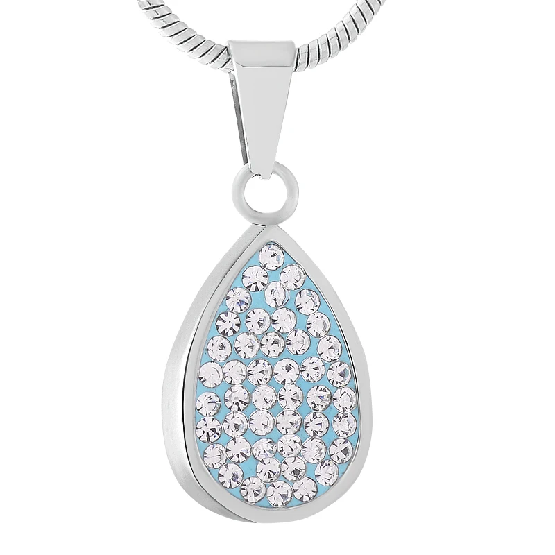 CMJ9457 слезоточивый держатель золы с кристаллом Keepsake урна капли воды Мемориал