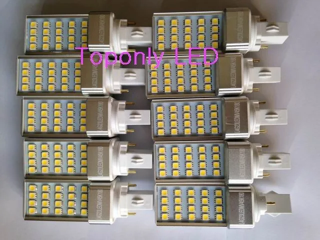 G23 GX23 G24 индивидуальные разъем лампы держатель поворачивается Epistar SMD5050 светодиодные лампы pl 6 Вт AC85-300v белый 550lm 200 шт./лот продвижение