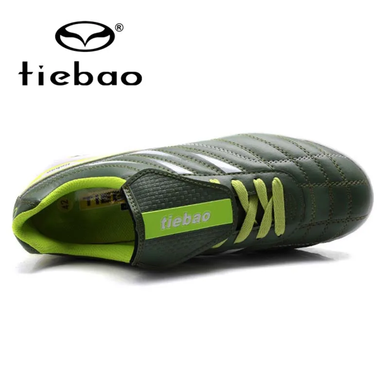TIEBAO profesional hombres TF Turf Soles Botas de fútbol deporte al aire libre zapatos de fútbol de entrenamiento tamaño Sneakers UE 39-44 Botas de Futbol