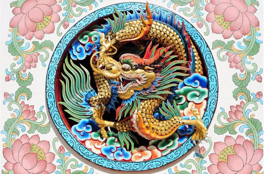 Пользовательские фото 3d потолочные фрески обои китайский дракон росписи картина Home Decor 3D настенные фрески обои для стен 3 D