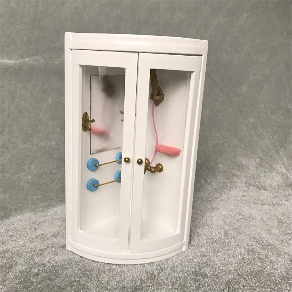 1 шт. миниатюрный кукольный домик мебель моделирование душевая комната современная ванная комната кукольный домик миниатюры 1:12 аксессуары A513