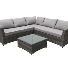 Regency ротанга Lounge Setting 4 шт. all weather Синтетический Плетеный диван домашний декор