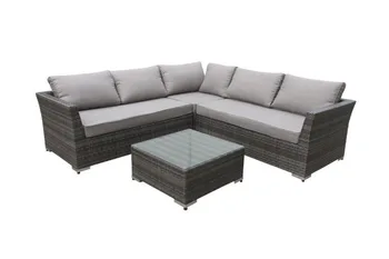 

Regency Rattan Lounge Setting 4 pc all weather synthetic wicker sofa home decor