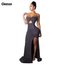 Genuo Hollow Out Sexy Bodycon Bandage Dress Women Spaghetti Strap Slit Maxi Dress Elegant Vintage Party Dress Vestidos Genuo Hollow Out Sexy Bodycon Bandage Dress Women Spaghetti Strap Slit Maxi Dress Elegant Vintage Party Dress Vestidos