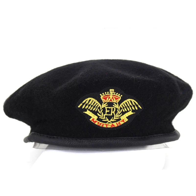 wool beret mens High Quality Wool Berets fashion Army cap Star Emblem Sailor Dance Performance Hat Trilby chapeau for men women unisex GH-400 mens fleece beret
