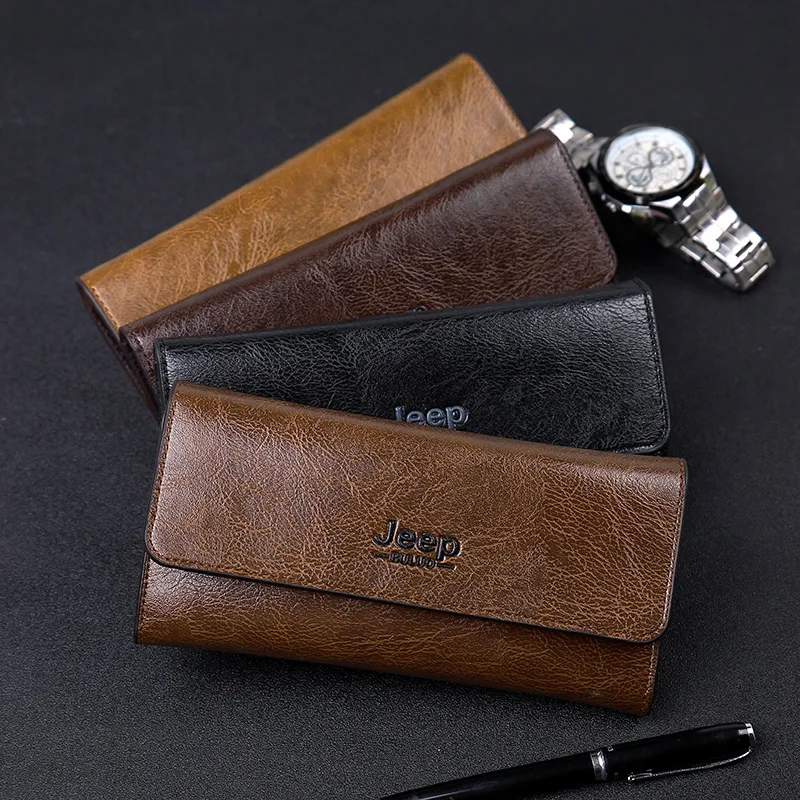 

New Men's Multi-functional Leisure Wallet In Foreign Trade Long Bag Personality Fashion Card Bag Manufacturers Direct Sales