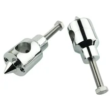 Хром " 25 мм Универсальный Мотоцикл Круглый Руль крепление стояка для Honda Suzuki Yamaha Kawasaki HarleyCustom Chopper Bobber