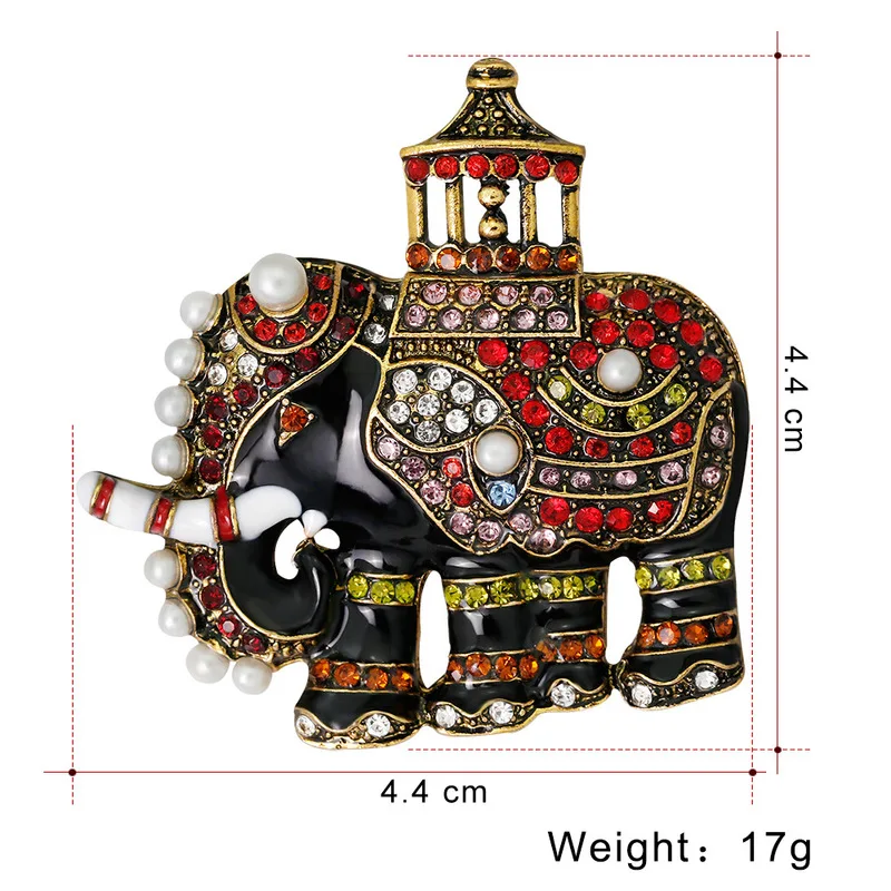 Новая красивая со стразами из сплава Ретро Прекрасный Слон Брошь булавка в виде животного для девушек женские модные ювелирные изделия Аксессуары для корсажа