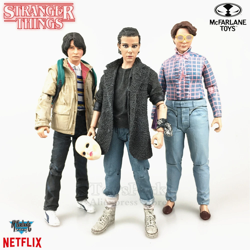 

Stranger Things Punk Eleven Will 7" Scale Action Figure Millie Bobby Brown Original Mcfarlane Toys TV Netflix Series Collectible