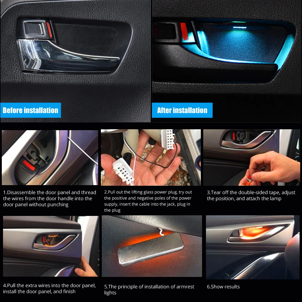 Car interior door handle light Clearance