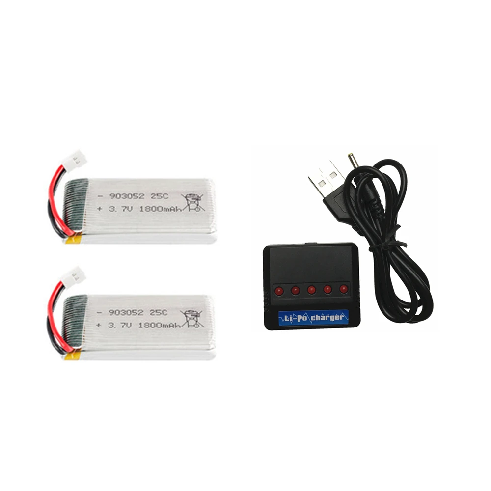 3,7 v 1800mAh литий-полимерный Батарея для KY601S SYMA X5 X5S X5C X5SC X5SH X5SW X5UW X5HW M18 H5P HQ898 H11D H11C дрона с дистанционным управлением запасные части - Цвет: 2pcs x5c