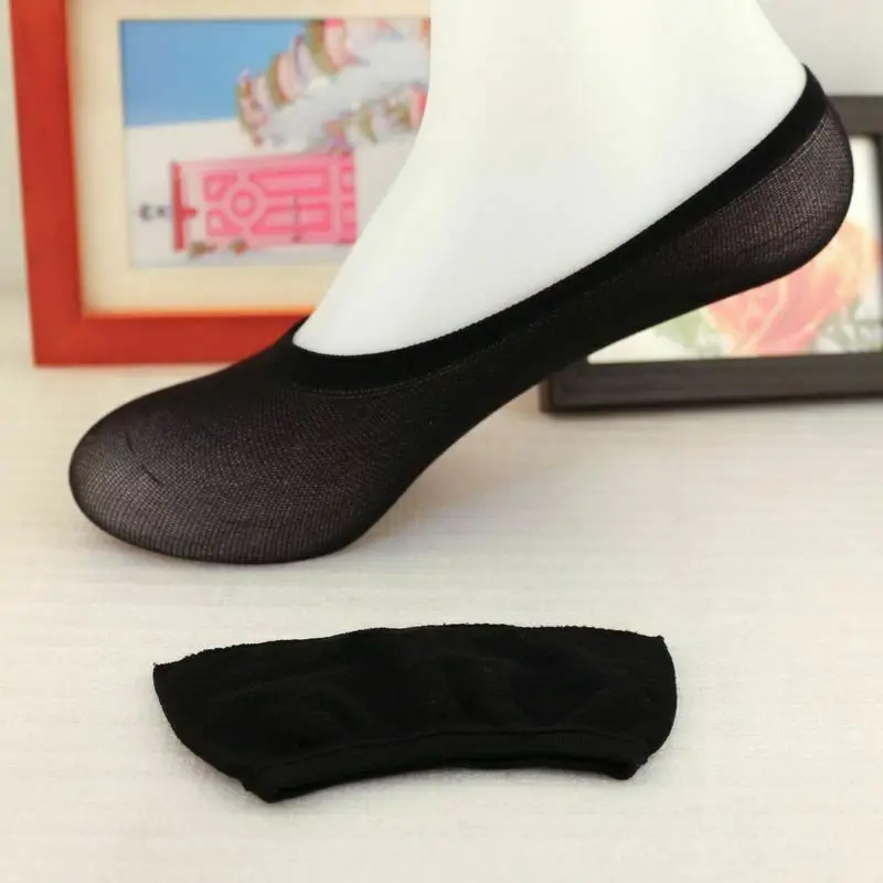 10 пар невидимые следки носки Для женщин нет Показать Low Cut противоскользящей подошвой носки тапочки