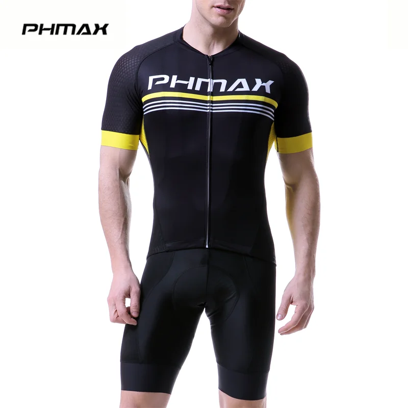 

PHMAX 2018 Men's Cycling Jersey Set Shorts Sleeve MTB Bicycle Clothing Quick-Dry Riding Bike Clothes Ropa Ciclismo Cycling Set