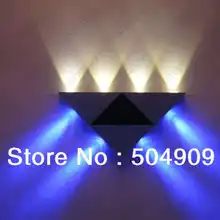 8 Вт 8 светодиодов высокой Мощность огни декоративные Треугольники приспособление лампы для гостиной Спальня зал Галерея вестибюль Studio
