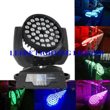 Горячая(2 шт./лот) 6в1 zoom moving head светодиодный 36x18 Вт RGBAWUV светодиодный устраняющее пятна свет для ночного клуба эффект