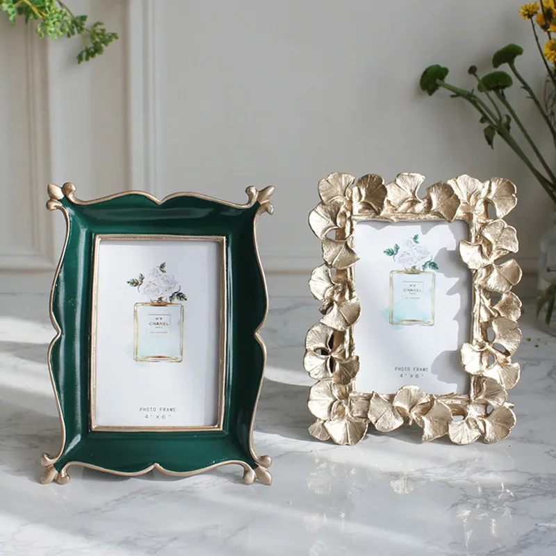 

6-inch Nordic Photo Frame Rectangle Multifunctional Picture Certificate Resin Frame Wedding Bedroom Desktop Decoration Crafts
