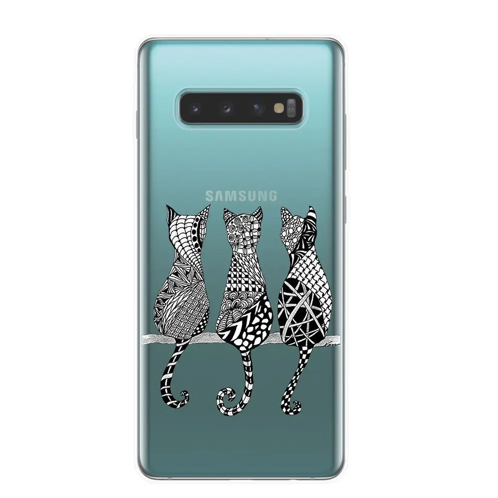 Мягкий силиконовый чехол для samsung Galaxy S10 5G S10E S10+ Plus чехол s прозрачный силиконовый чехол для телефона samsung M10 M20 чехлы - Цвет: T3811