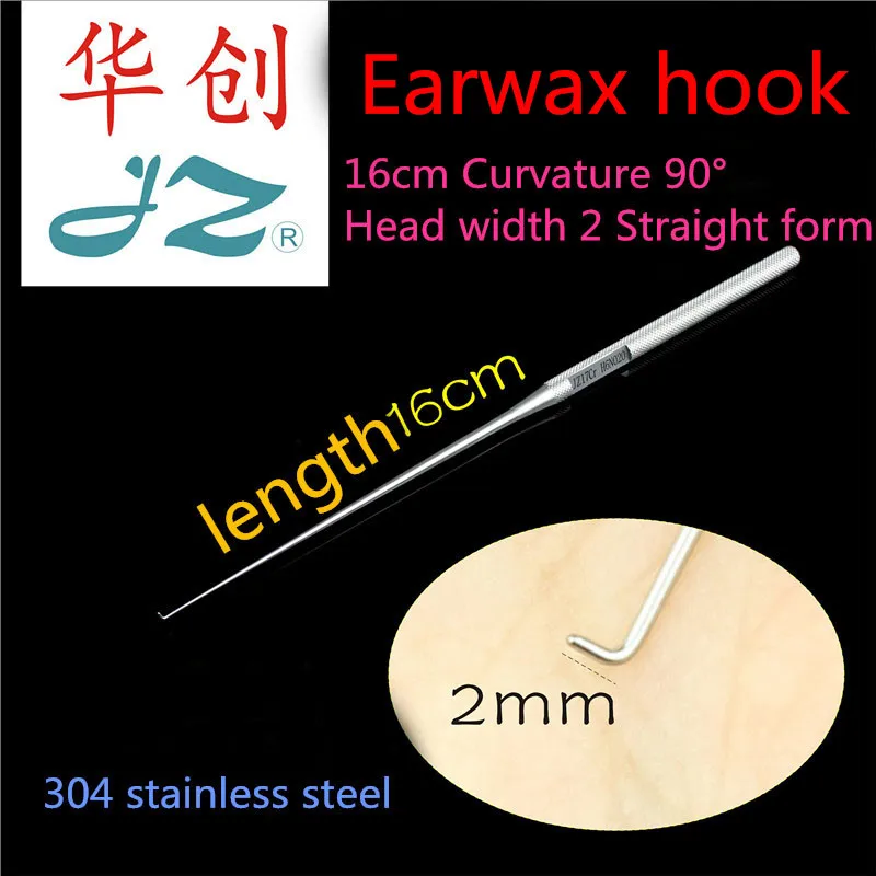 

ZJ medical Otorhinolaryngology surgical instrument earwax cleaning Ear canal cerumen hook puncture Traction Tissue retractor