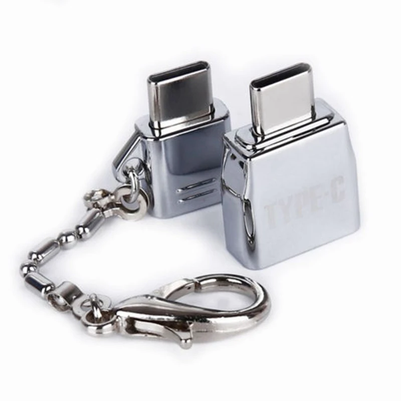 2 шт. металлический USB C из цинкового сплава OTG type адаптер Micro 0 Женский к 3 1 Тип