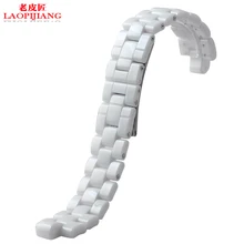 Liaopijiang Керамика часы аксессуары J12 мужской, женский, для пар браслет | Белый Черный Ремешок Пары ремень