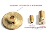 Engranaje de tornillo sin fin de engranaje de reducción, 20, 30, 40, 50 y 60 dientes, relación de engranaje 1:20-60, 0,5 módulo ► Foto 1/6