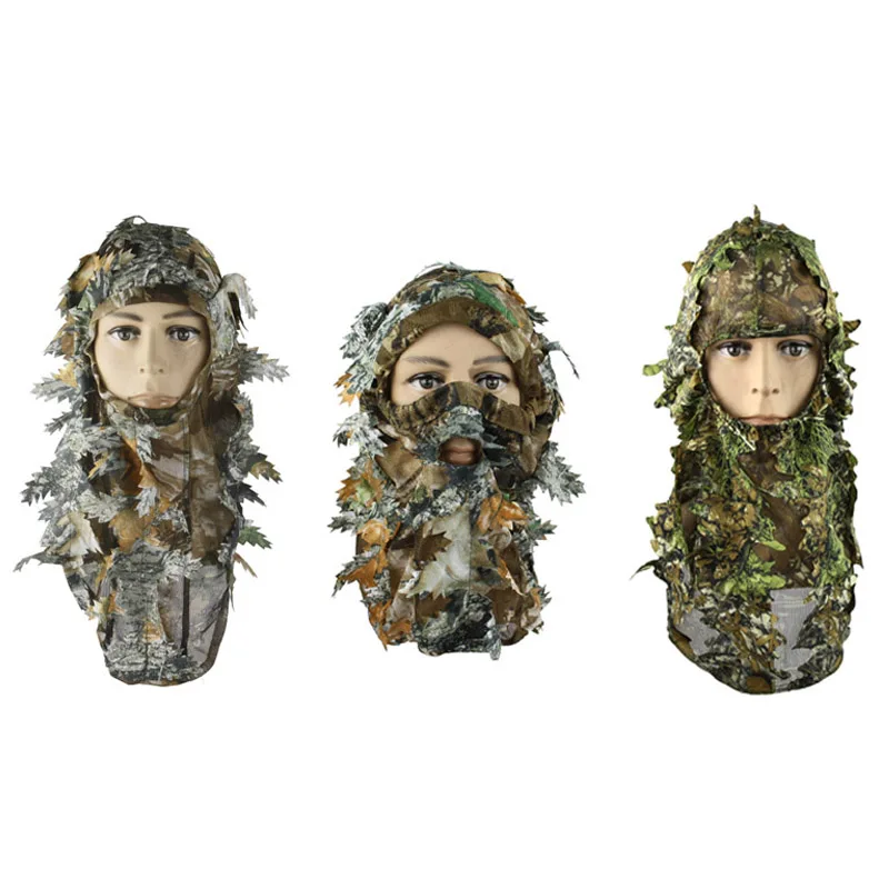

Tactical Full Face Mask Hunting Cap Cycling Fishing Bionic Camouflage Hunting Mask Outdoor Hunting Fishing Headgear Camou Hat
