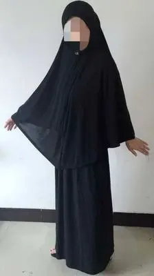 Мусульманское платье Женский комплект jubah abaya платье