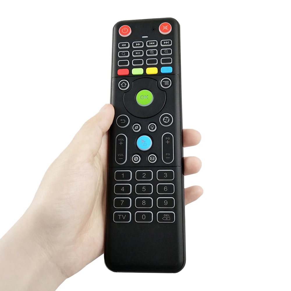 

TZ18 Backlight Air Mouse Wireless Mini Keyboard Double-side Handheld Remote Control 6-Axis Sensor Gyroscope for Android TV Box